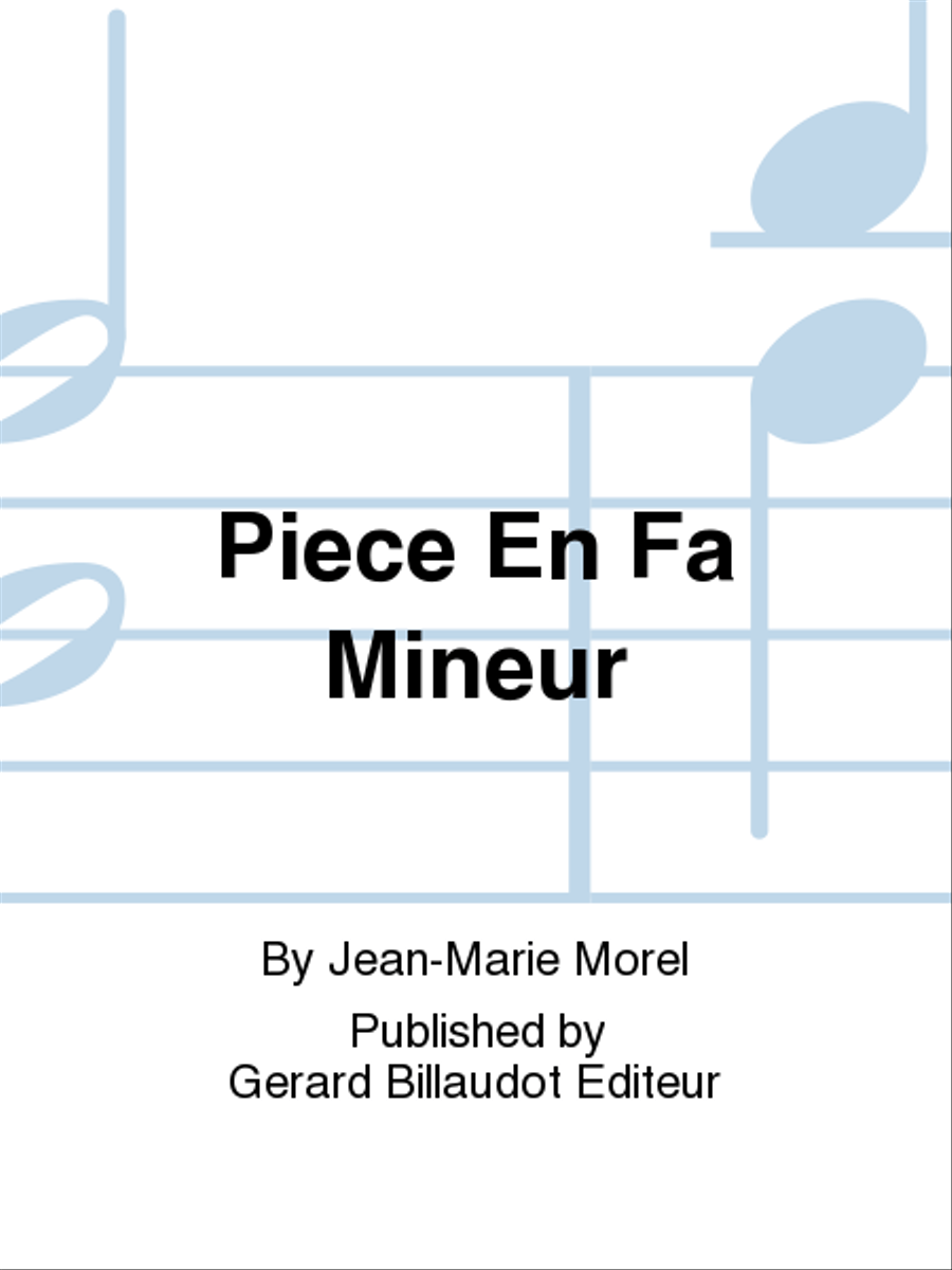 Piece En Fa Mineur