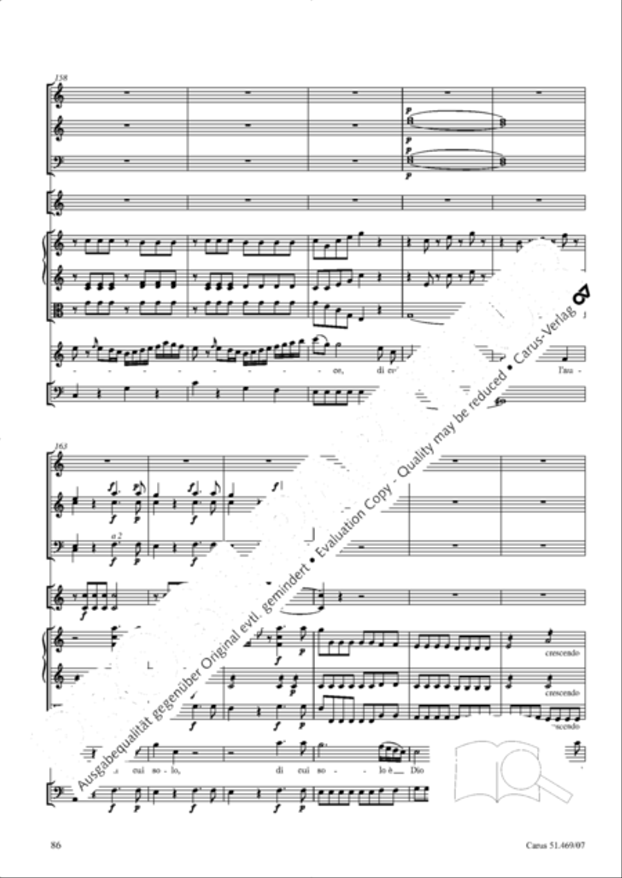 Davide penitente 4-Part scores gallery preview page 99