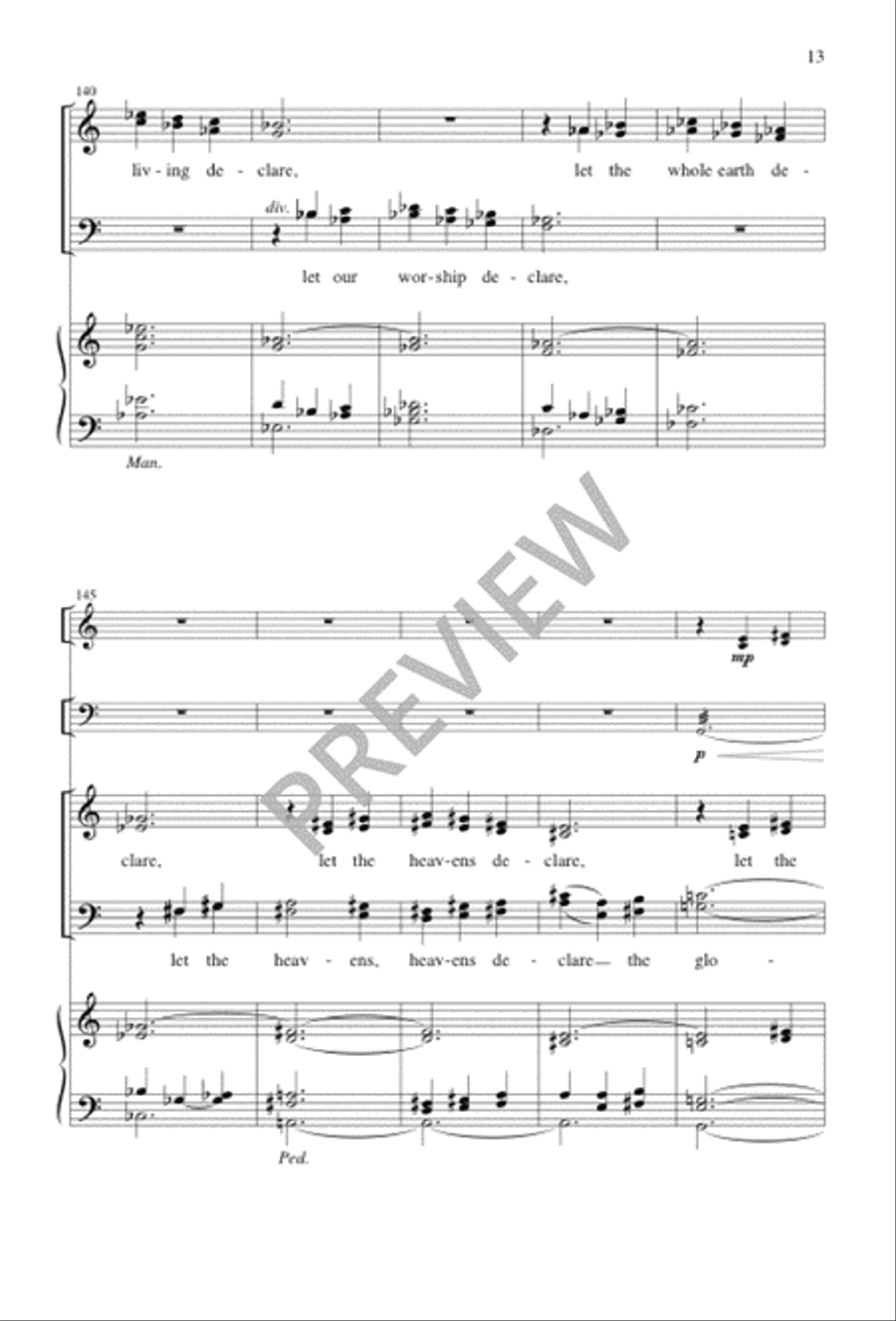 Worthy Is God to Be Praised 4-Part scores gallery preview page 13