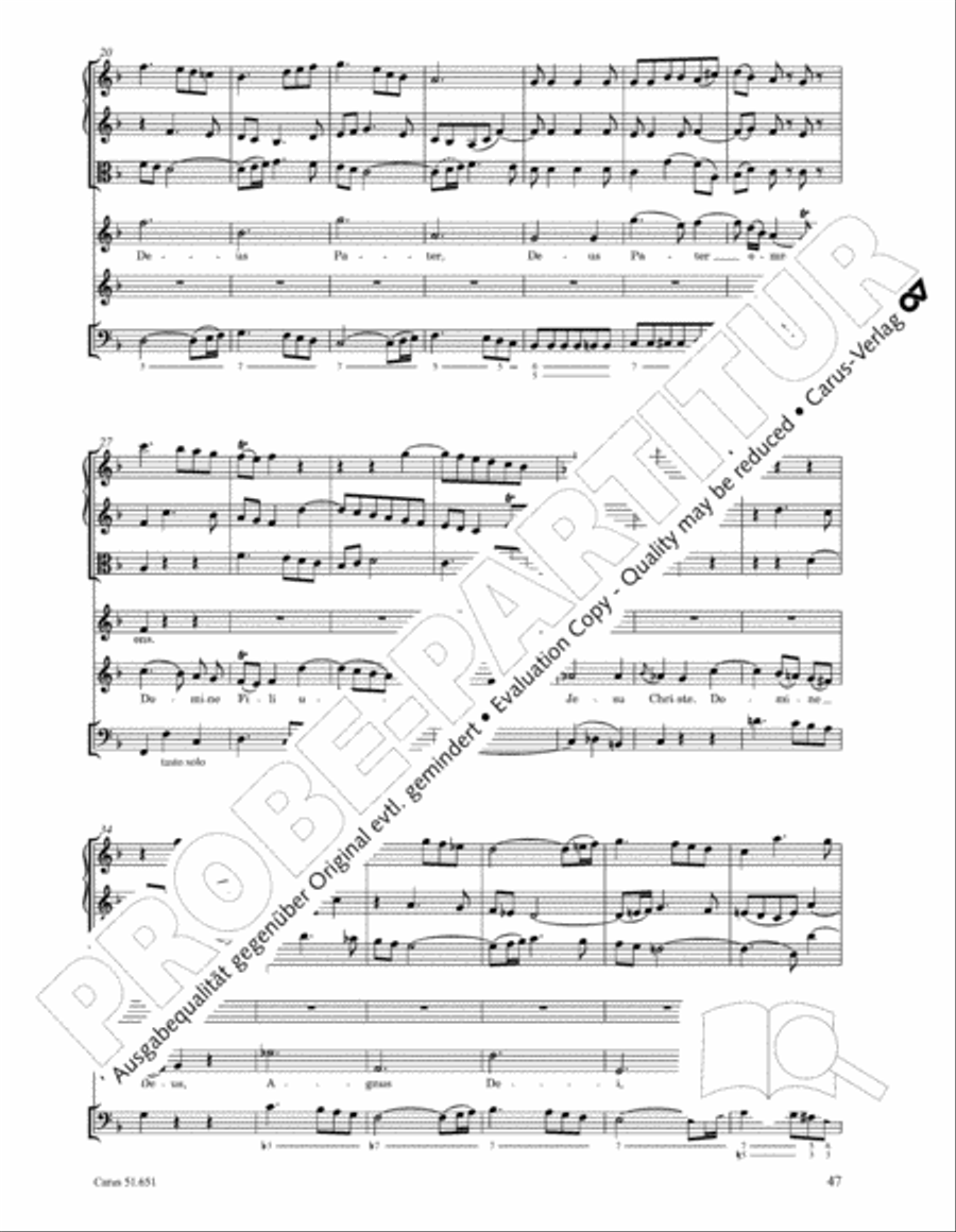 C Minor Mass, K. 427 (Missa in c KV 427) 4-Part scores gallery preview page 63