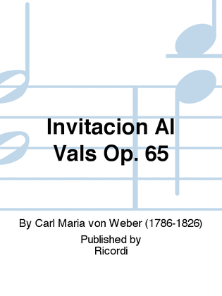 Invitacion Al Vals Op. 65