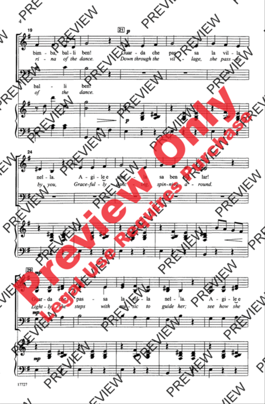Ma Bella Bimba Ma Bella Bimba 3-Part scores gallery preview page 4