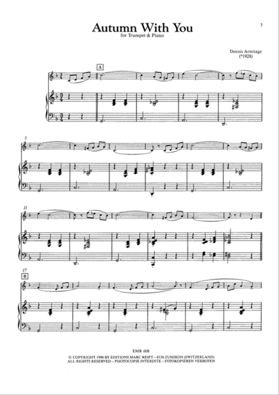 Autumn With You Cornet scores gallery preview page 3