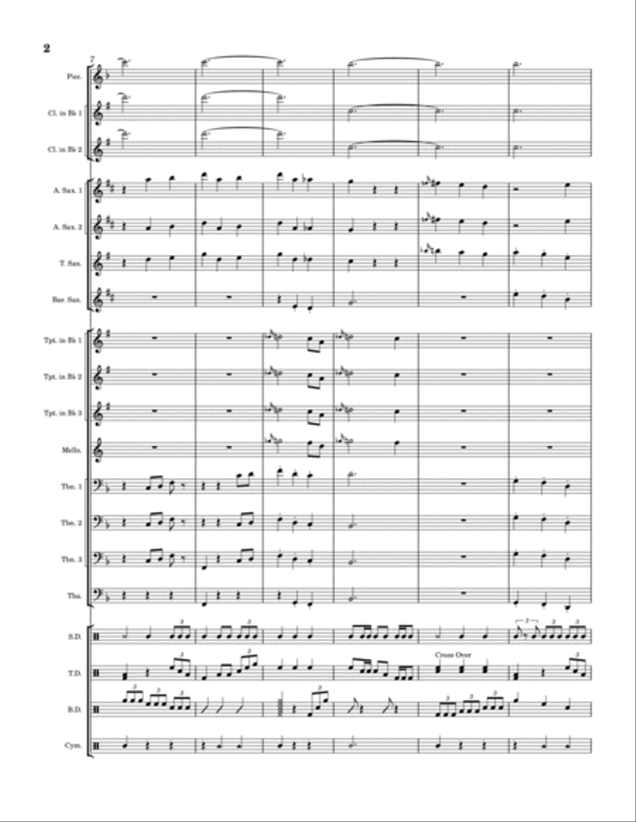 Are We Still Friends? Marching Band scores gallery preview page 2