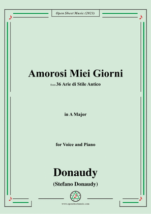 Donaudy-Amorosi Miei Giorni,in A Major