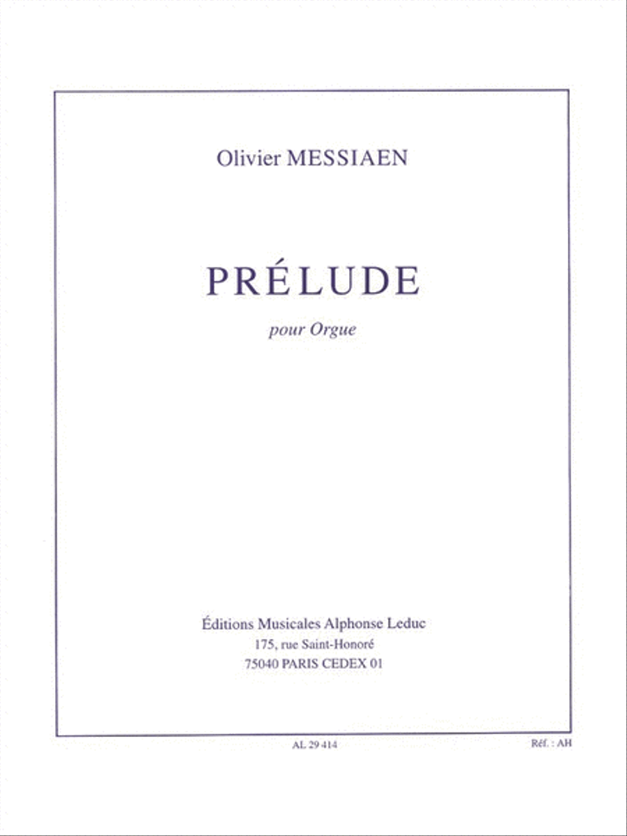 Prelude for Organ Organ Solo scores gallery preview page 1