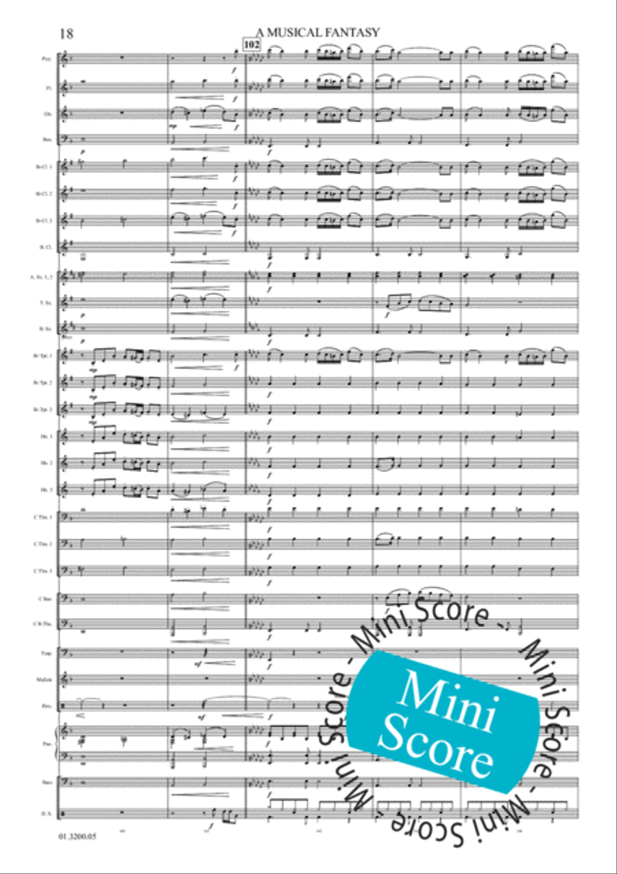 A Musical Fantasy Concert Band scores gallery preview page 24