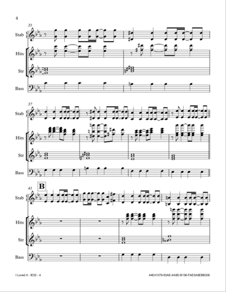 I Loved It I Loved It Small Ensemble scores gallery preview page 4