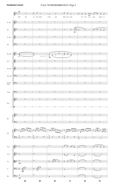 Call To Remembrance (from "Harvest Of Sorrows") - Score
