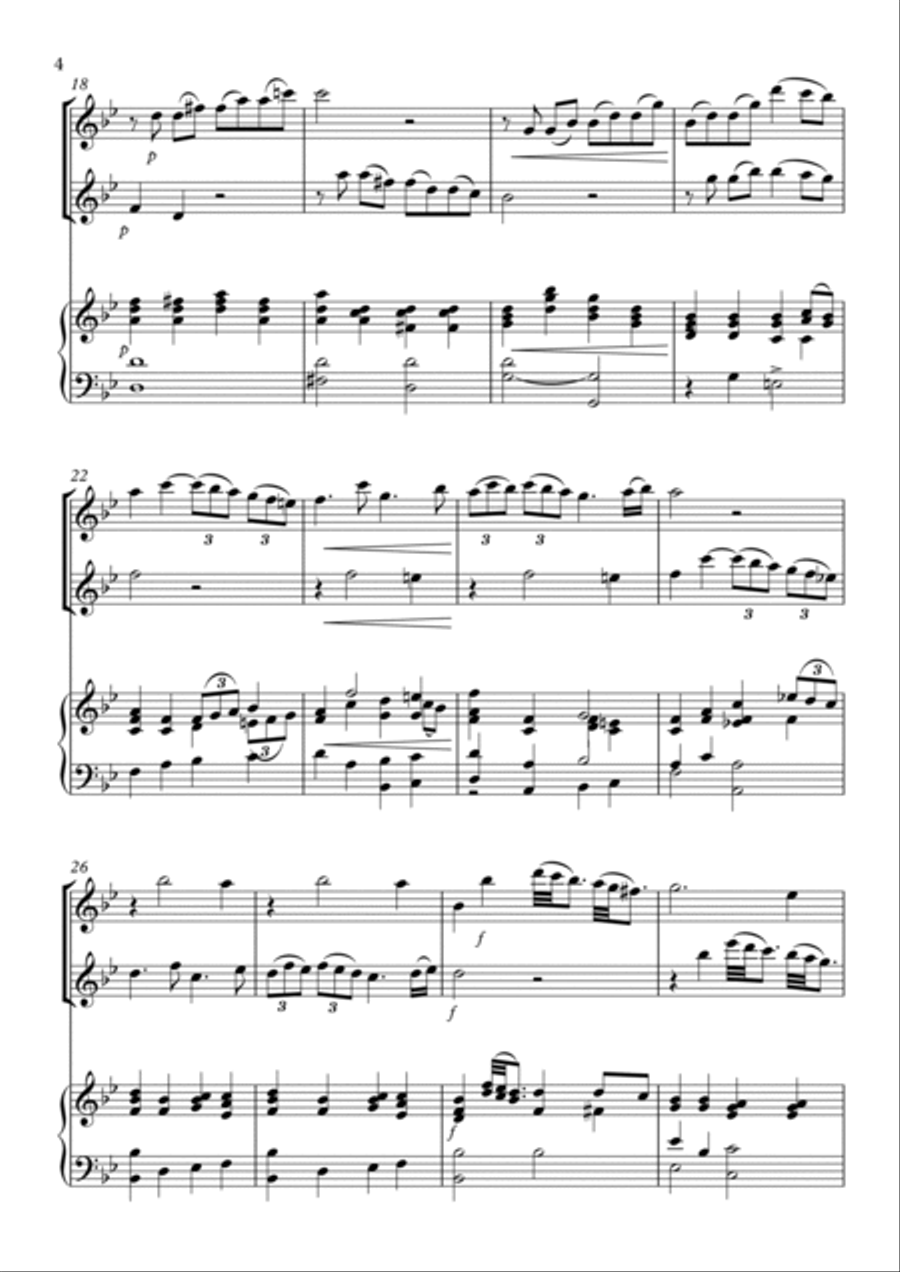 Trio Sonata No.7 Flute Duet scores gallery preview page 4