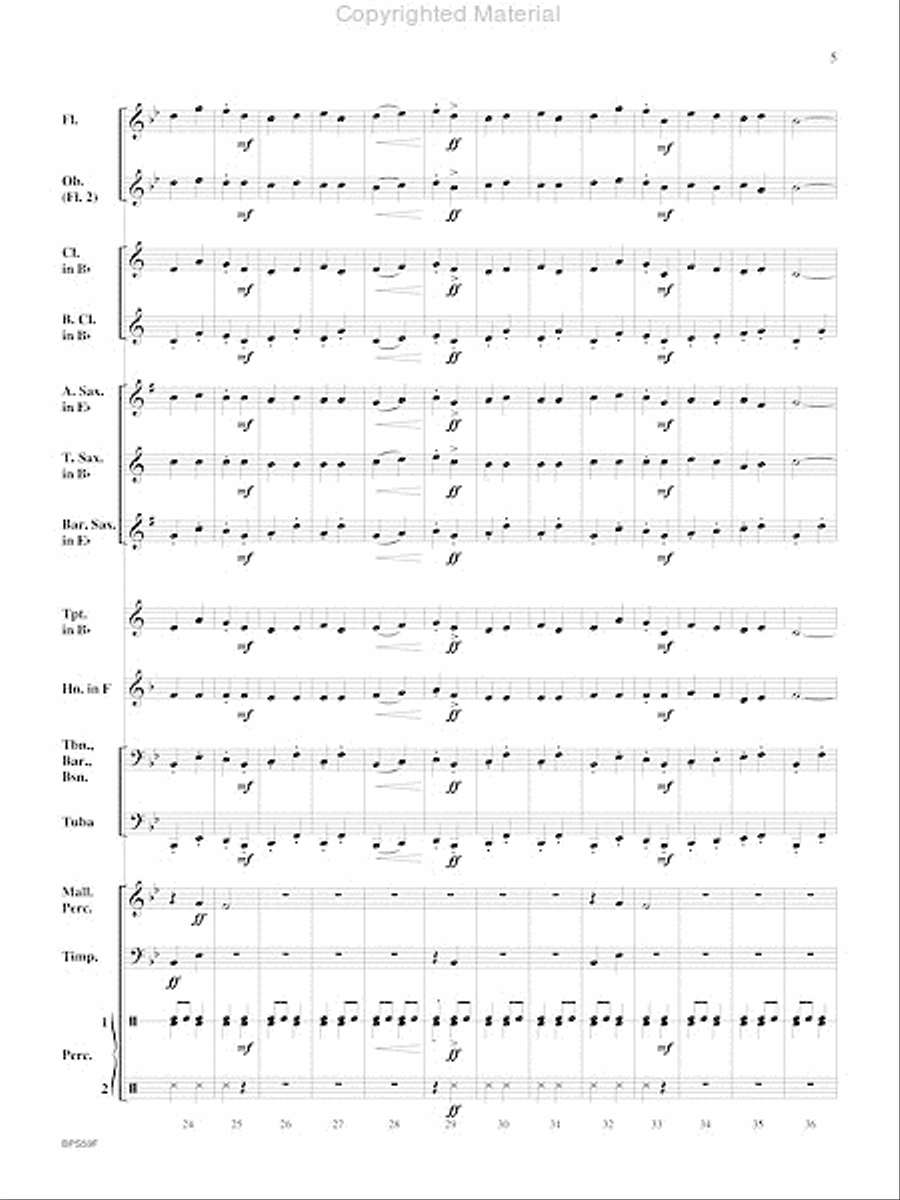 Valor Concert Band scores gallery preview page 6