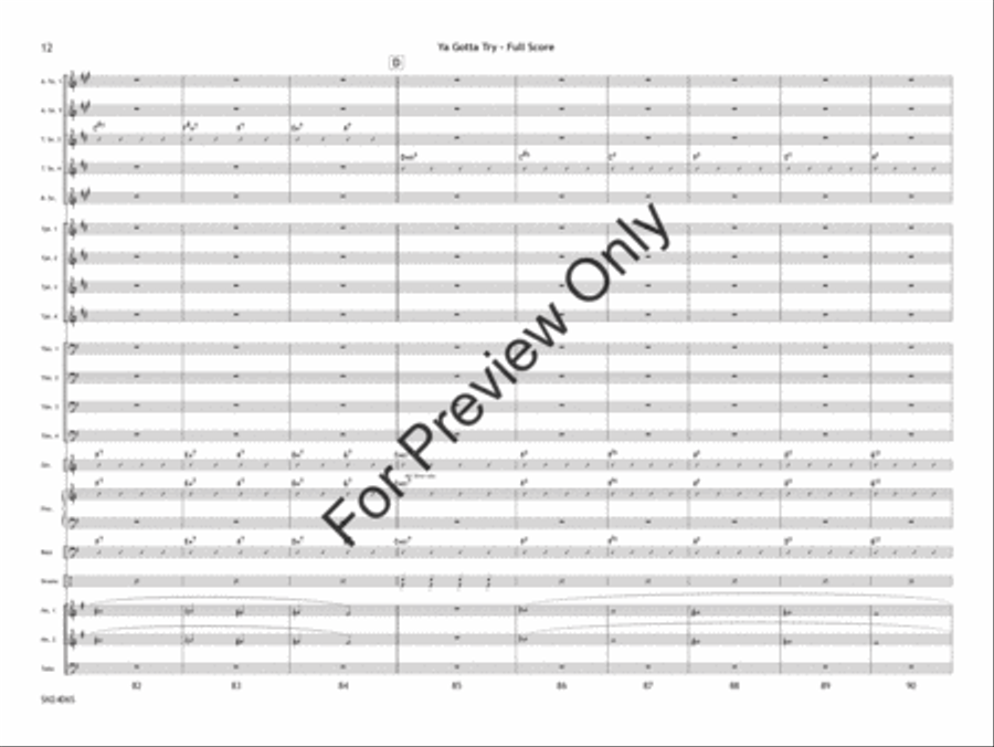 Ya Gotta Try Jazz Ensemble scores gallery preview page 13