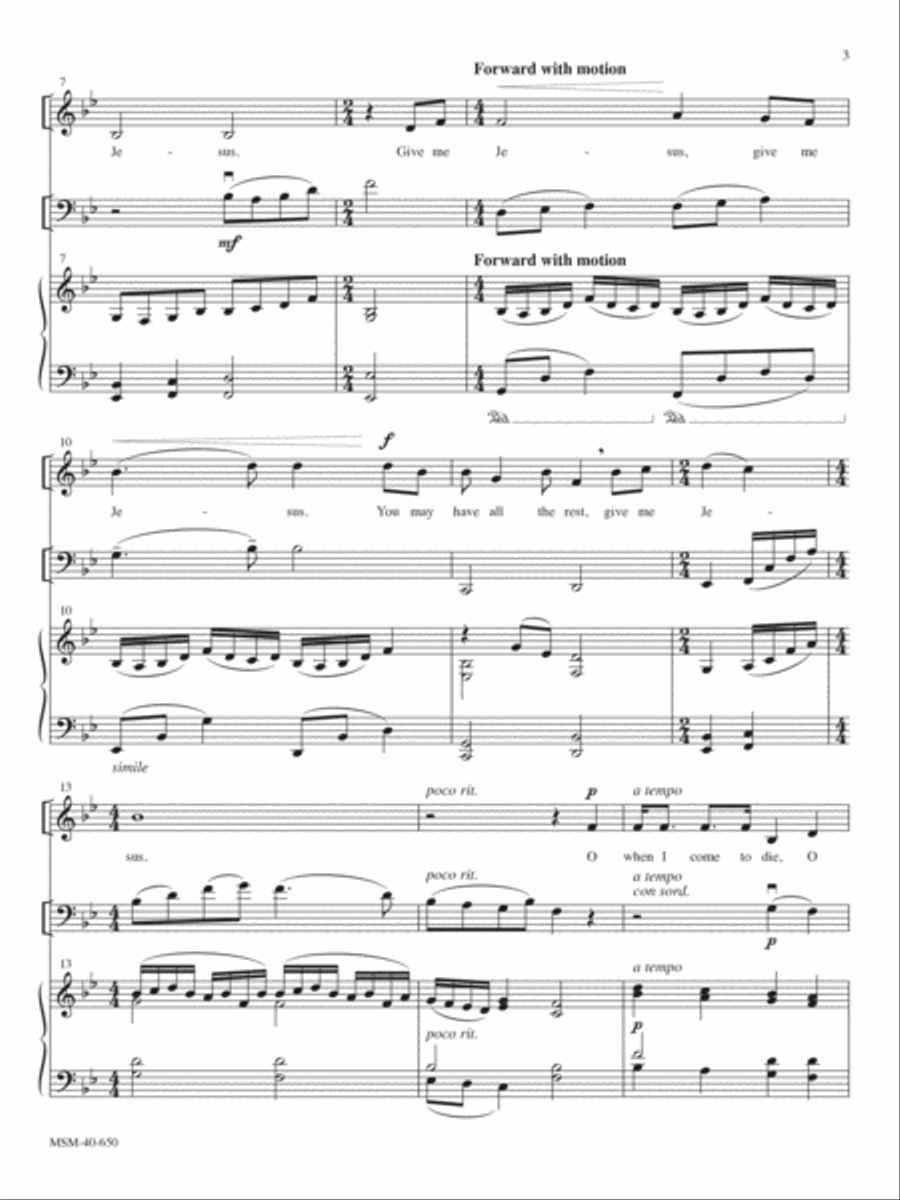 Give Me Jesus Voice Solo scores gallery preview page 2