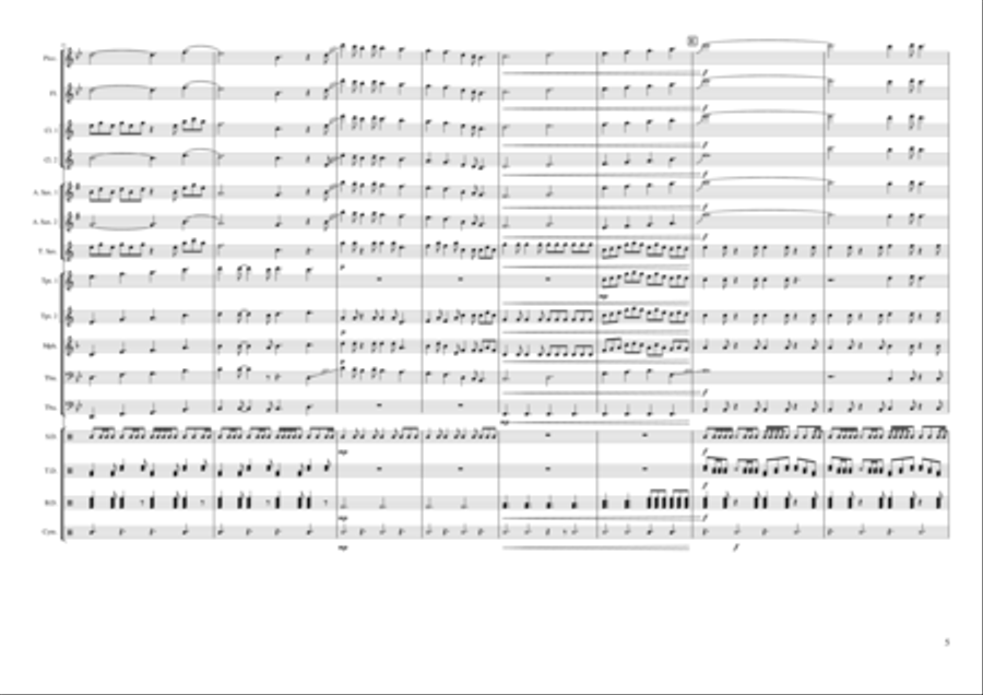 Electric Love Electric Love Marching Band scores gallery preview page 5