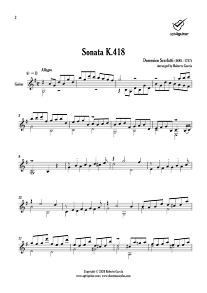 Sonata K.418 image number null