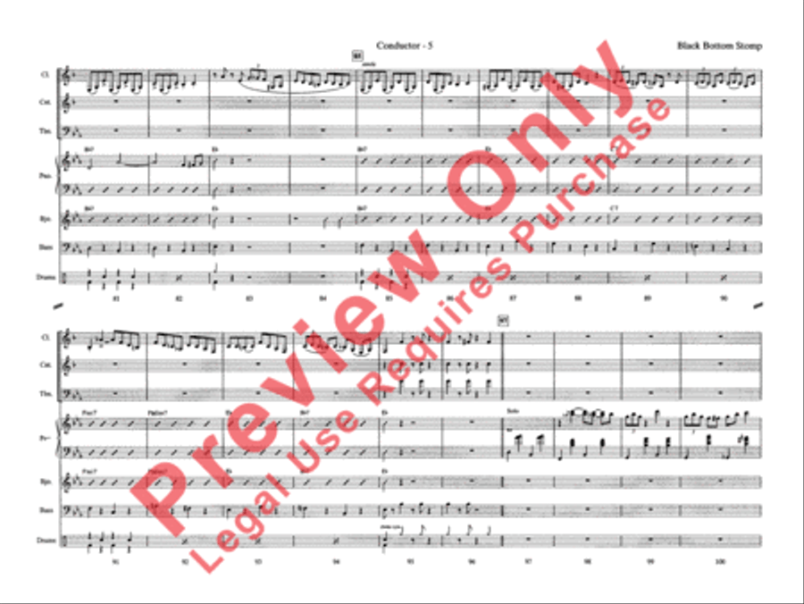 Black Bottom Stomp Jazz Ensemble scores gallery preview page 12