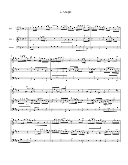 6 Trio sonatas Op.3 for 2 flutes or violins and continuo (London, J. Oswald [1757])
