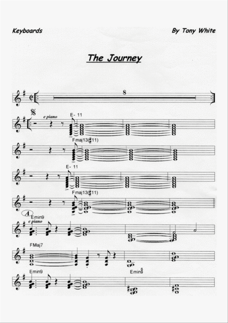 The Journey Jazz Ensemble scores gallery preview page 1