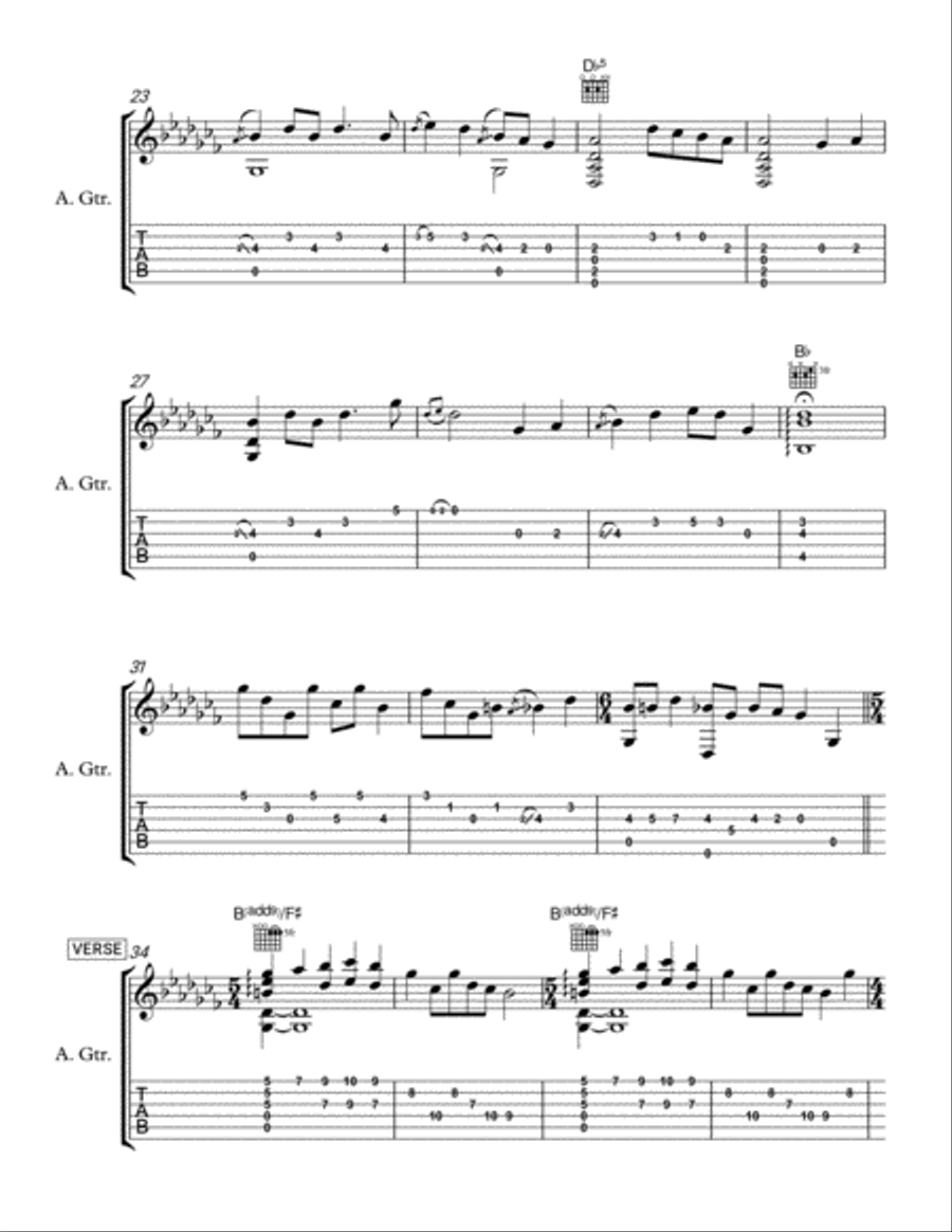Homecoming Acoustic Guitar scores gallery preview page 3