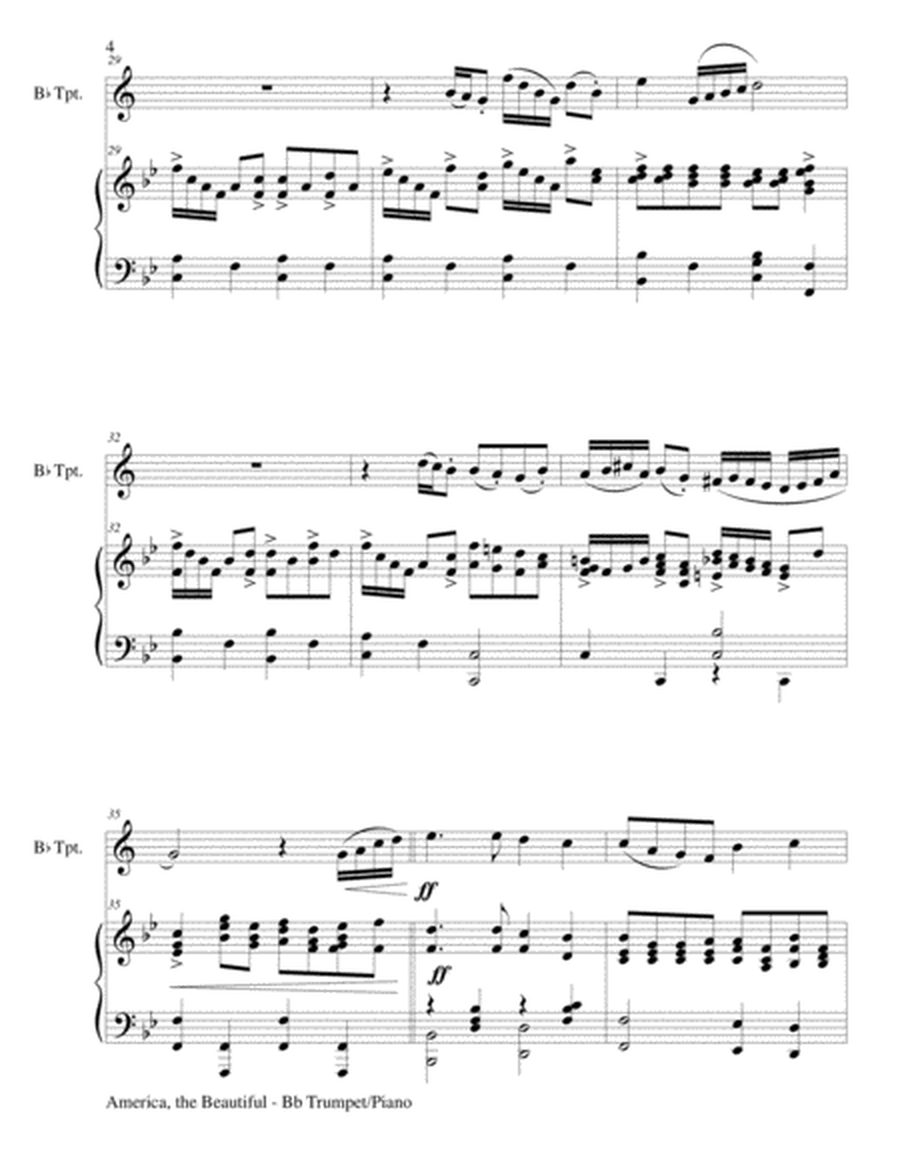 CELEBRATE AMERICA (A suite of 3 great patriotic songs for Bb Trumpet & Piano with Score/Parts) image number null