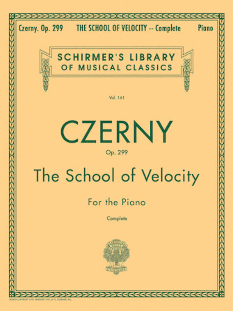 Carl Czerny: School Of Velocity, Op. 299 - Complete
