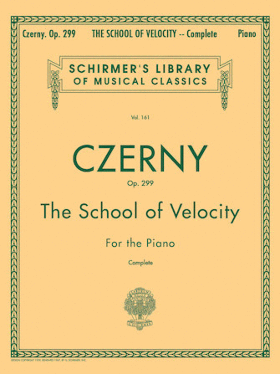 School of Velocity, Op. 299 (Complete) Piano Method scores gallery preview page 1
