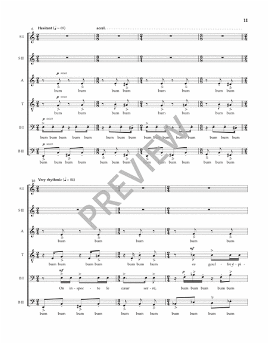 Trois Chansons Trois Chansons Divisi scores gallery preview page 12
