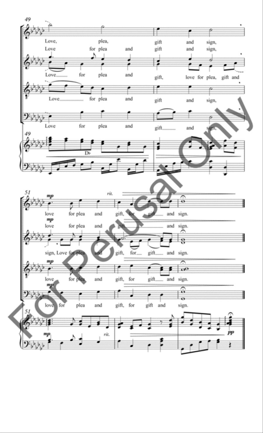Love Came Down at Christmas (Choral Score) 4-Part scores gallery preview page 10