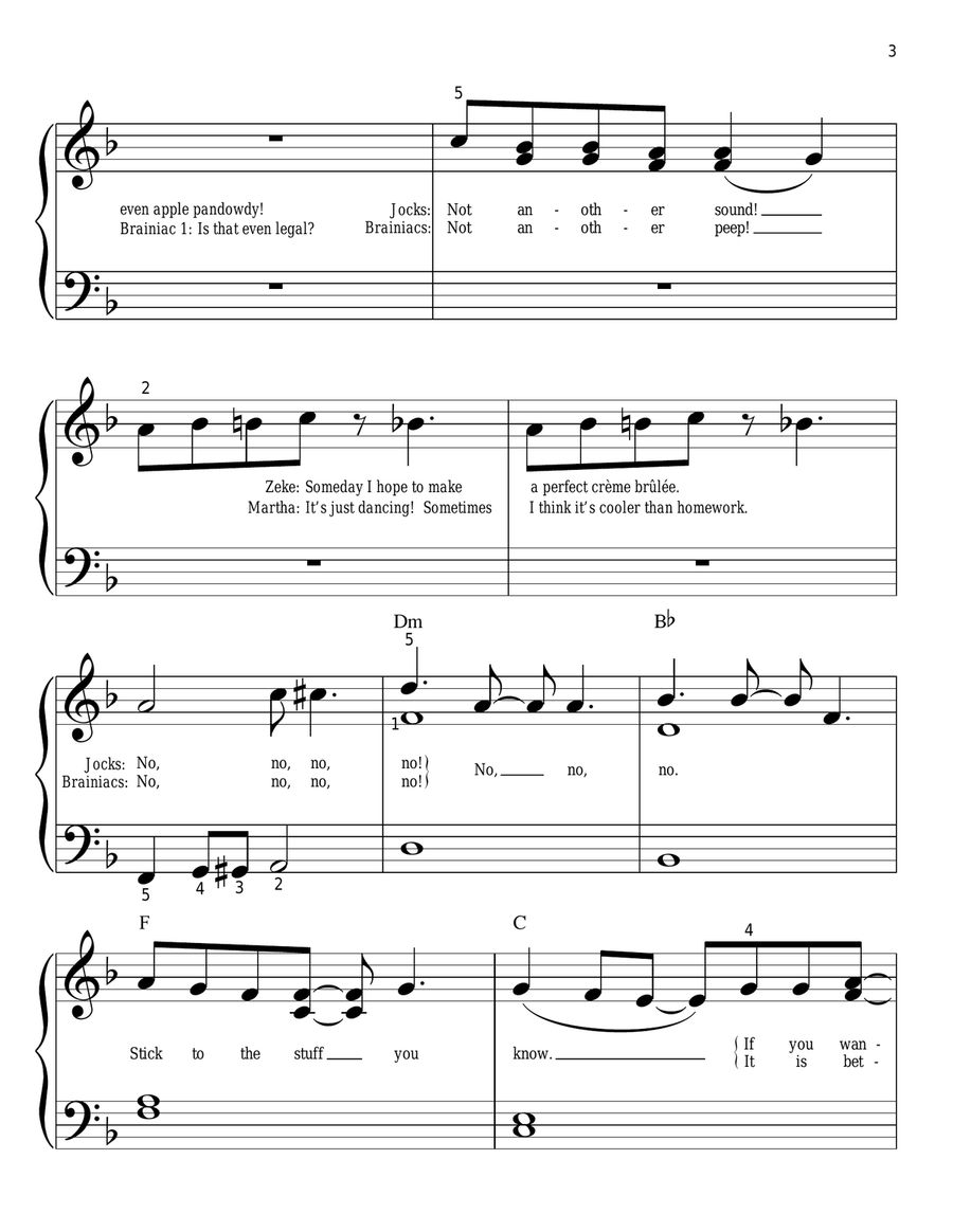 Stick To The Status Quo Easy Piano scores gallery preview page 3