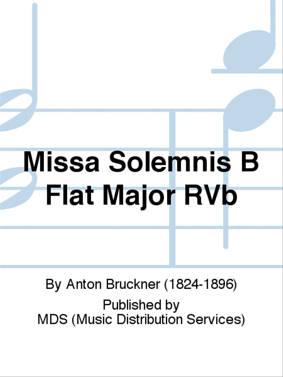 Missa Solemnis B flat major RVB 4-Part scores gallery preview page 1