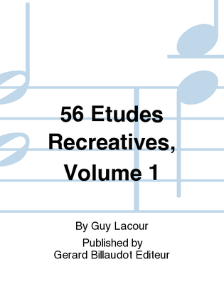 56 Etudes Recreatives, Volume 1