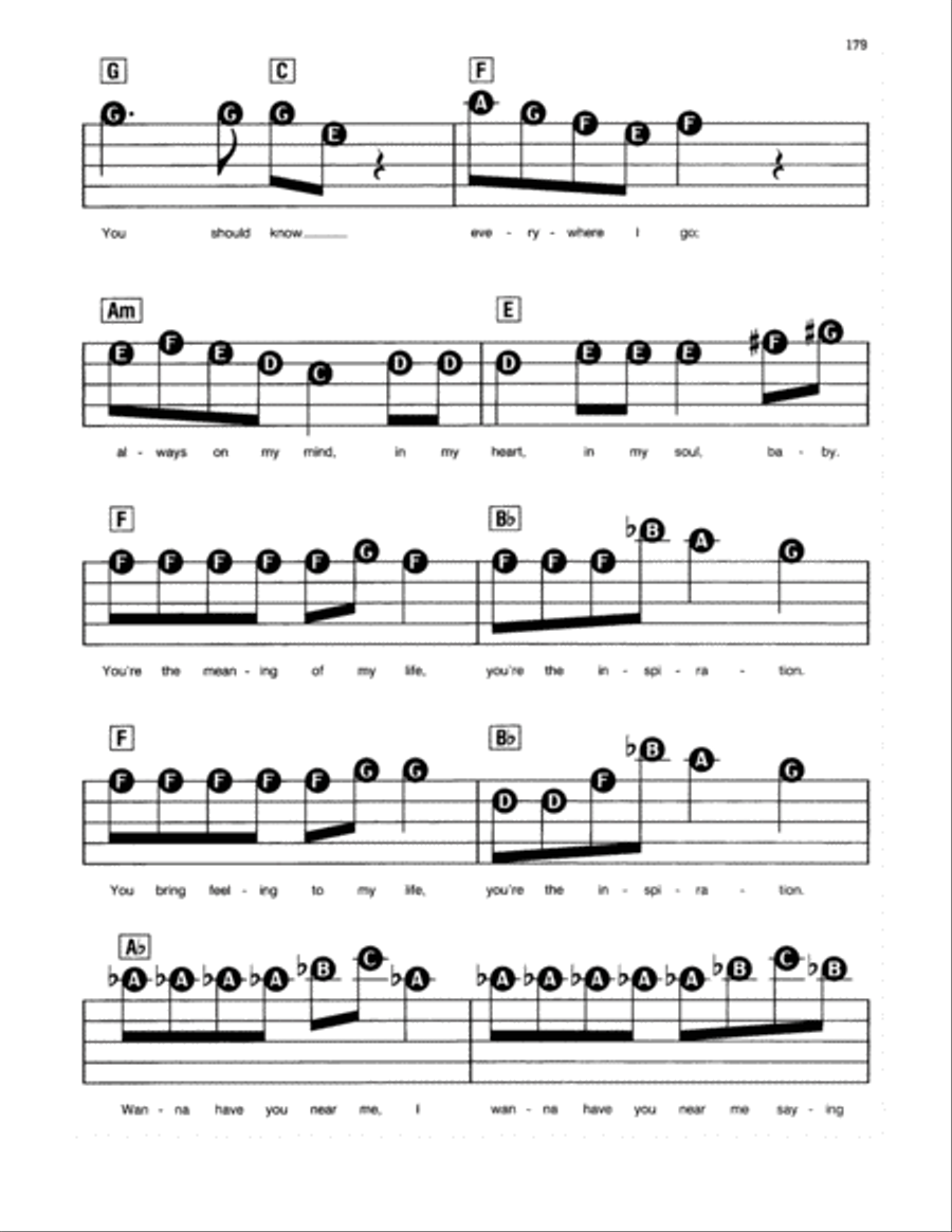 You're The Inspiration Electronic Keyboard scores gallery preview page 2