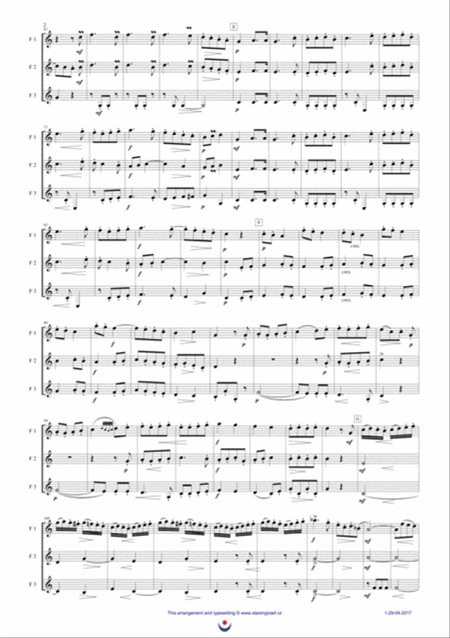 Horn Trios, Nb. 24 - FINALE Horn Trios, Nb. 24 - FINALE Woodwind Trio scores gallery preview page 2