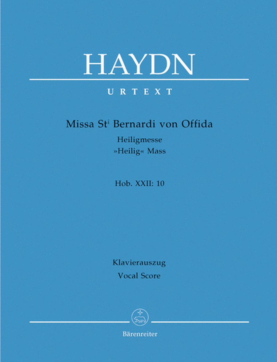 Missa Sancti Bernardi von Offida Hob.XXII:10 'Heilig-Messe'