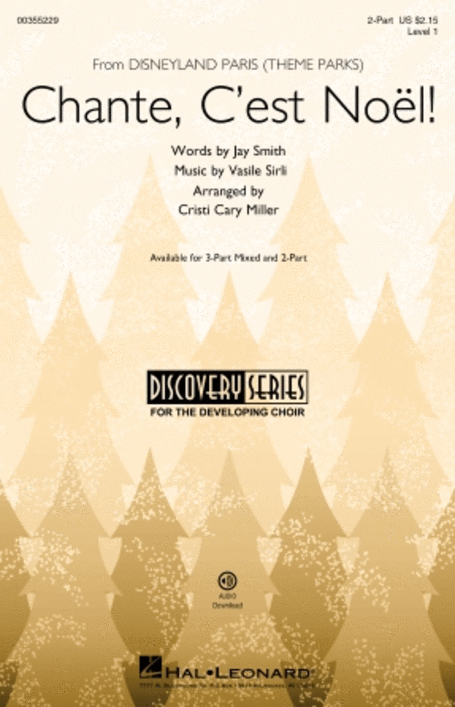 Chante, C'est Noel (from Disneyland Paris Theme Parks) 2-Part scores gallery preview page 1