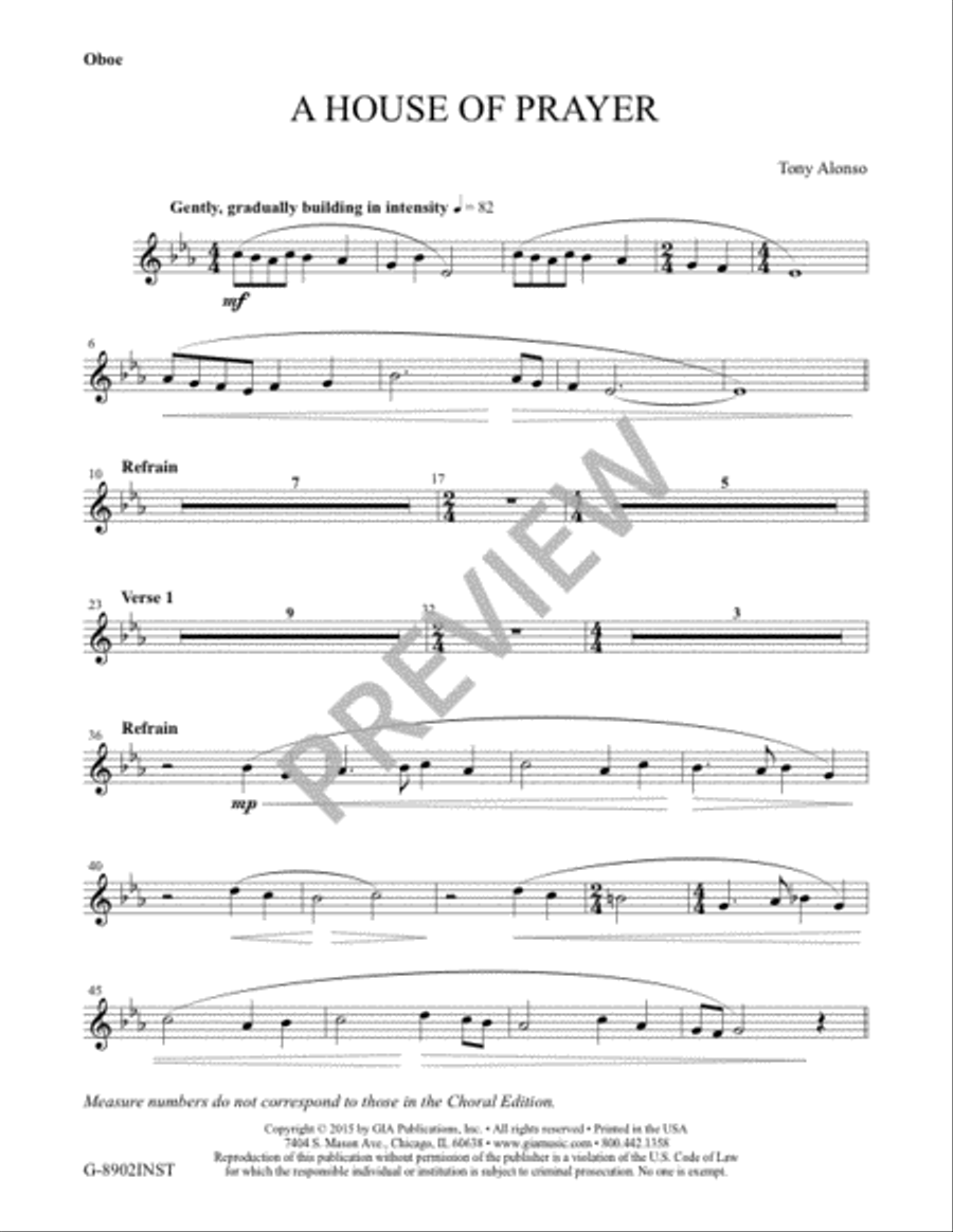 A House of Prayer - Instrument edition Flute scores gallery preview page 4