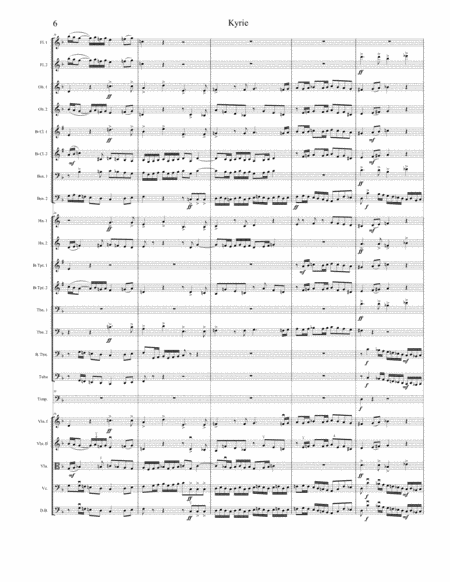 Kyrie from W. A. Mozart's Requiem, K.626. FULL ADVANCED CHILDREN ORCHESTRA. SCORE & PARTS. image number null