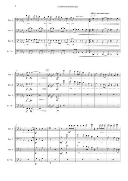 Symphonie Fantastique for Trombone Quartet image number null