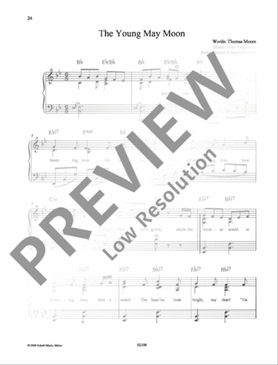 The Young May Moon Piano Solo scores gallery preview page 2