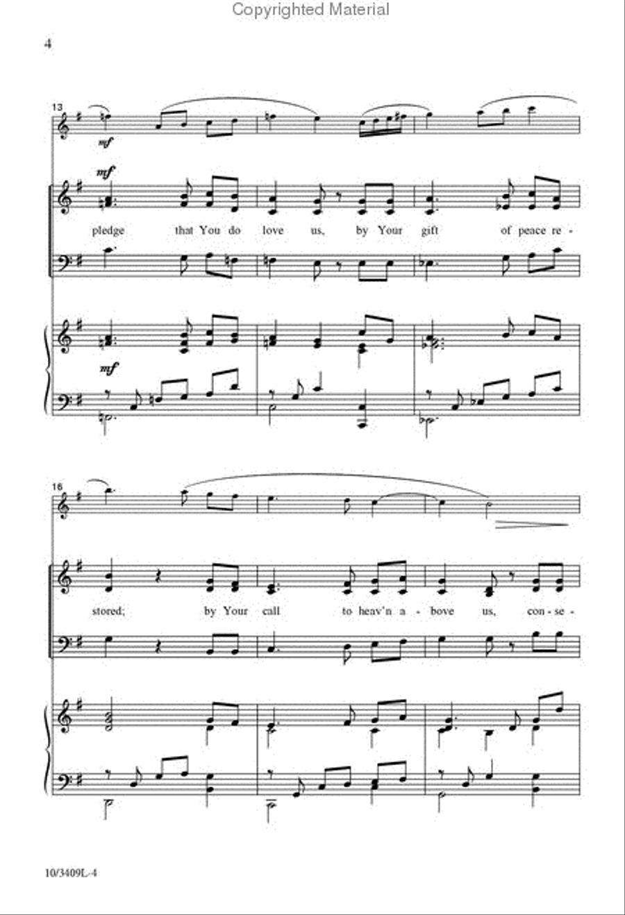 For the Bread Which You Have Broken 3-Part scores gallery preview page 4
