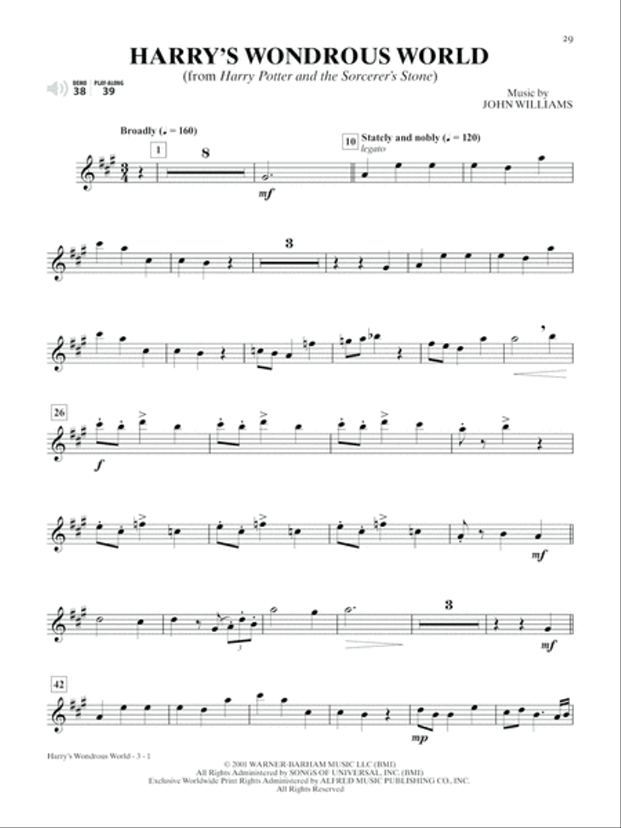 Ultimate Movie Instrumental Solos Alto Saxophone scores gallery preview page 3