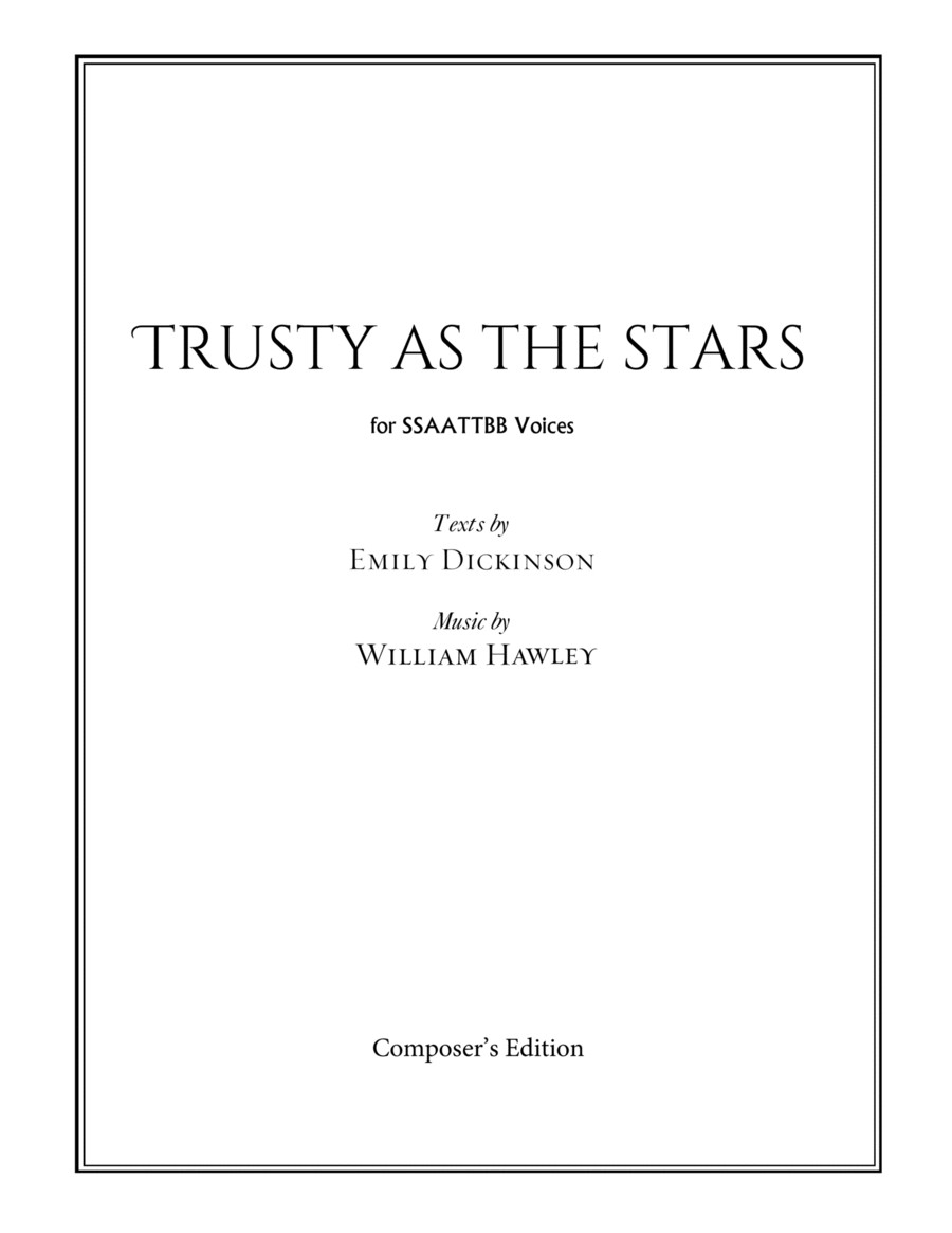Trusty as The Stars Divisi scores gallery preview page 1