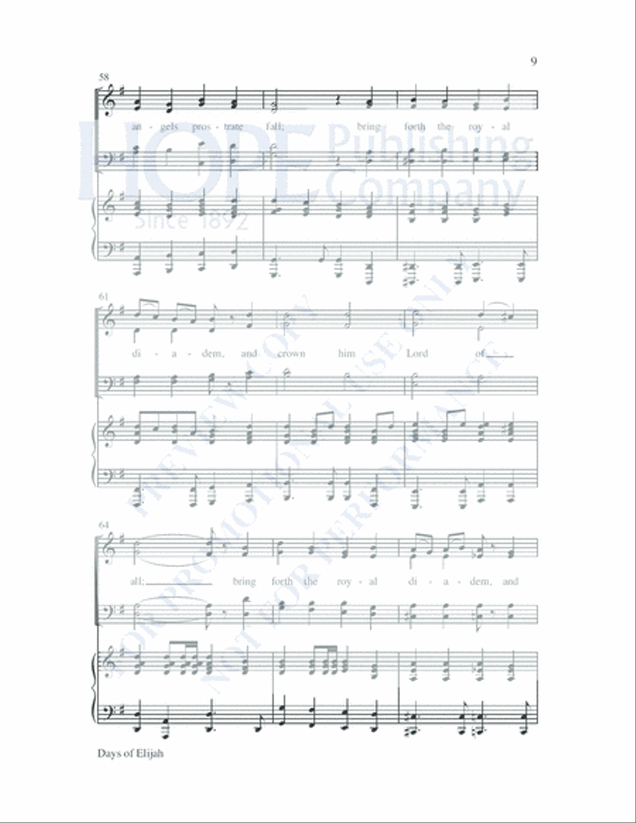 Days of Elijah Days of Elijah Choir scores gallery preview page 10
