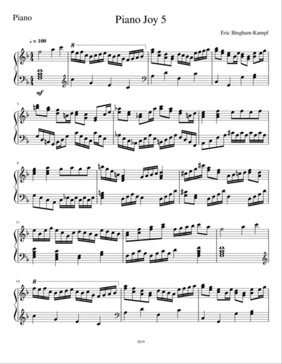 Piano Joy 5 Piano Joy 5 Piano Solo scores gallery preview page 1