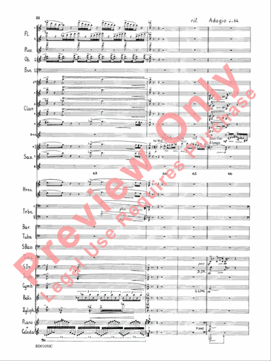 Trittico Concert Band scores gallery preview page 25