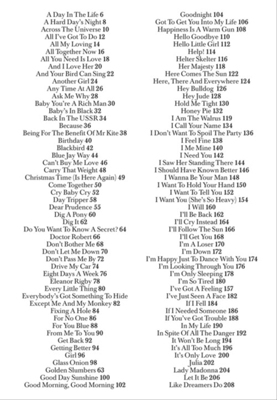 The Beatles Complete Chord Songbook Acoustic Guitar scores gallery preview page 2