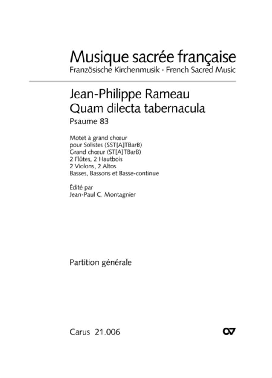 Quam dilecta tabernacula Men's Choir scores gallery preview page 2