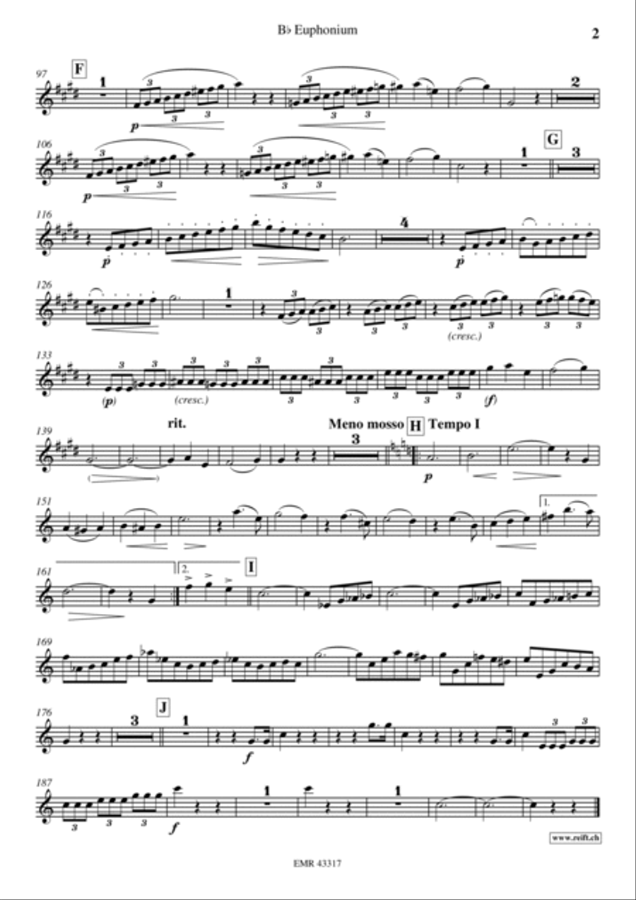 Concert Waltz Euphonium scores gallery preview page 3