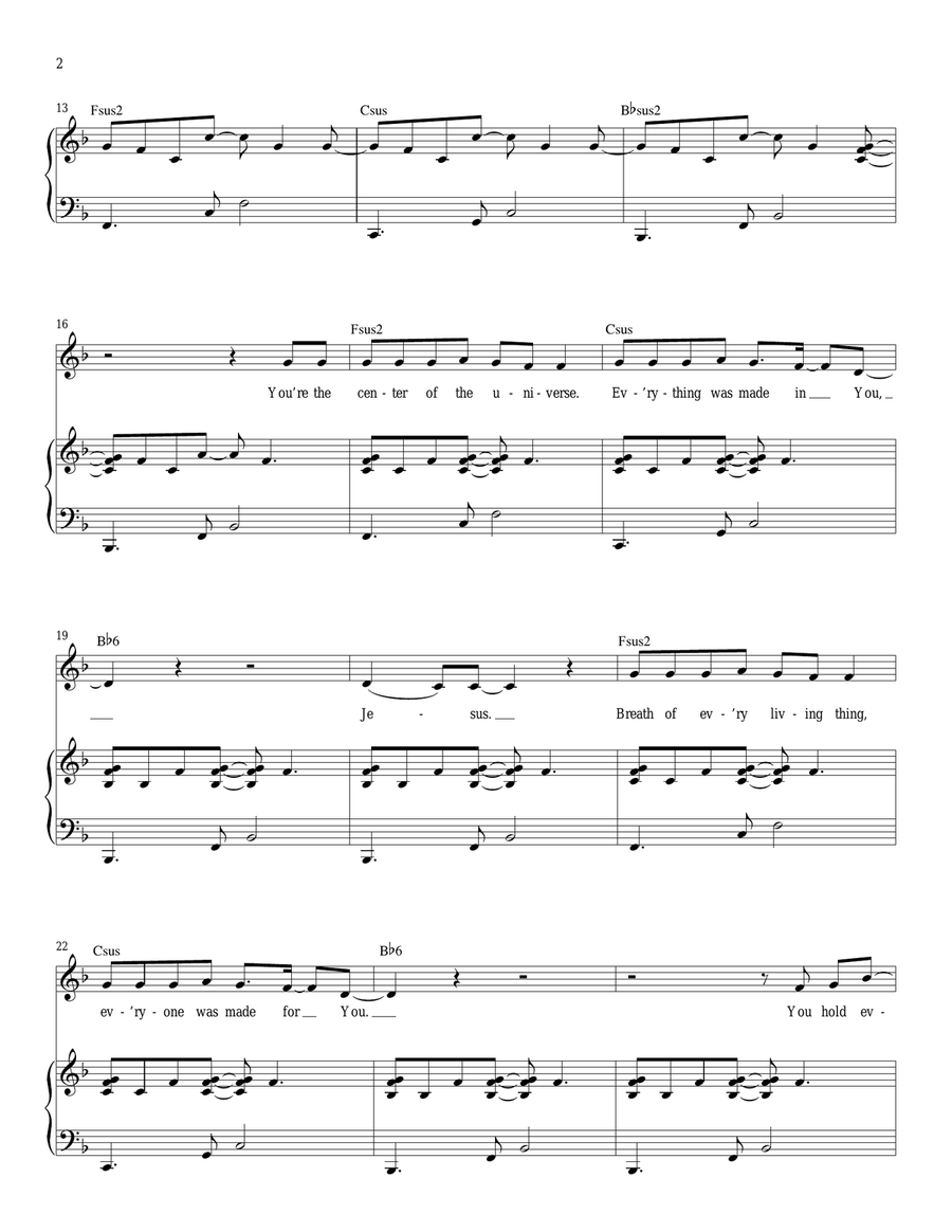 Center Piano, Vocal scores gallery preview page 2