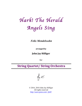 Book cover for Hark! The Herald Angels Sing for Strings